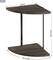 Rustic Brown 2-Tier Floating Corner Shelf